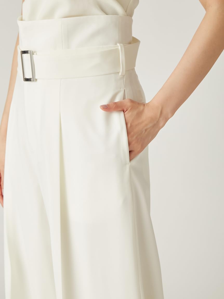 Amazon | ハイウエストワンタックワイドパンツ FWFP251069CGRY0