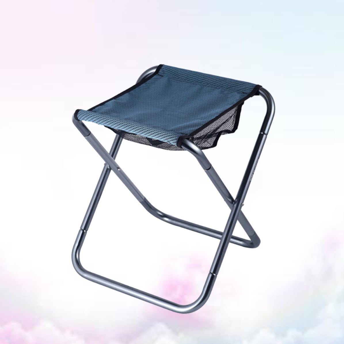 PRETYZOOM Sgabello Pieghevole Portatile Sedia Compatta e Facile da Trasportare in Lega di Alluminio per Campeggio e Escursionismo per Attività Outdoor e Riunioni Sportive