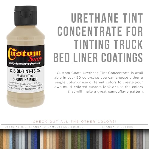 Image of Custom Coat 3 Ounce, Shoreline Beige, Bed Liner Tint Concentrate