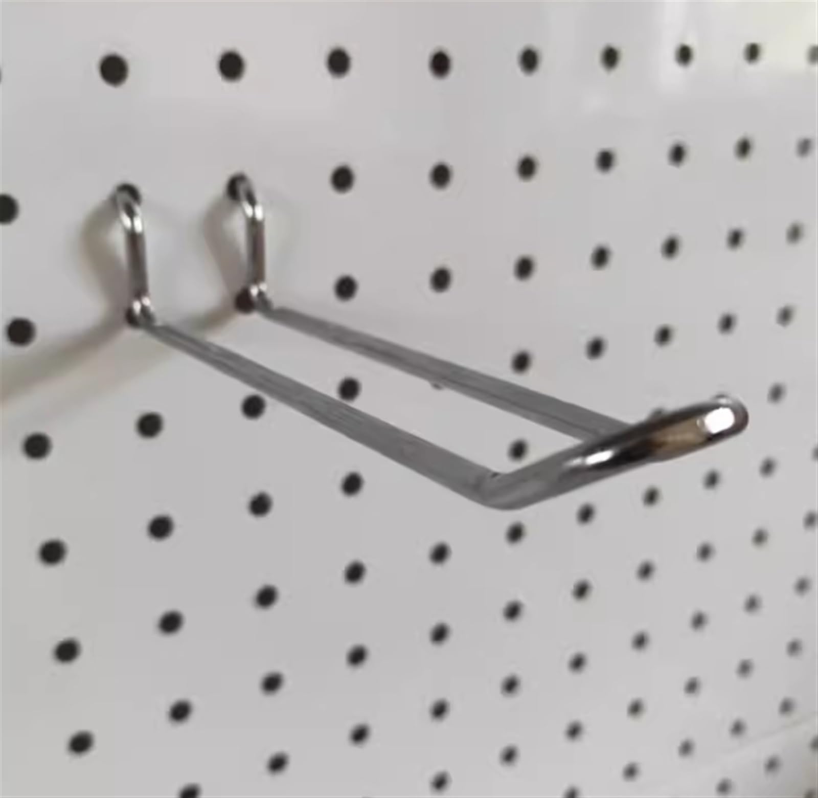 10 Stück U-förmige Stecktafel-Haken, Stecktafel-Zubehör, for Aufhängen und Behälter zur Werkzeugorganisation for Garage, Werkstatt Bastelaufbewahrung(10cm/3.94in)