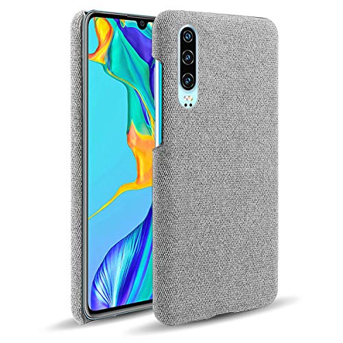 Suhctup - Funda compatible con OnePlus Nord Ultra Thin con tejido de fibra antigolpes, antiarañazos y antideslizante, cómoda funda de TPU (poliuretano termoplástico), color gris claro