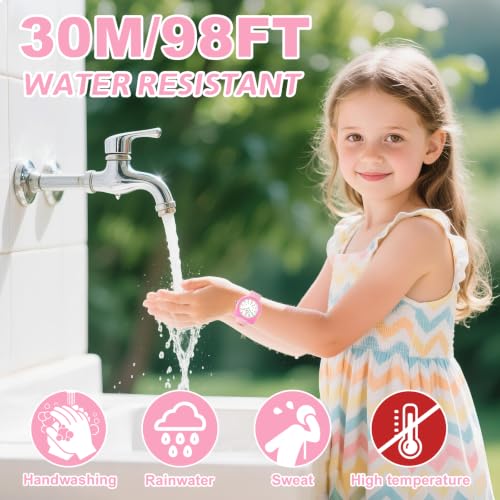Image of Juboos Kids Watch Analog for Boys Girls Toddler, 3ATM Waterproof Wirstwatch Learning Time and Easy to Read