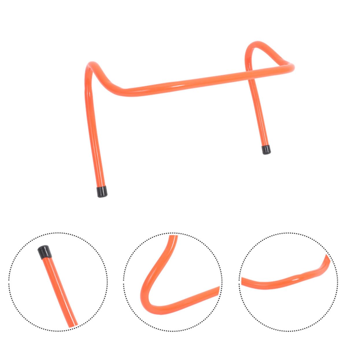 Hemobllo Vallas Desarrollo Entrenamiento Naranja de Plástico Agilidad de Abs para 4 Piezas, Ideales Deportivo y Práctica de Fútbol para Fiesta Futbol Decor