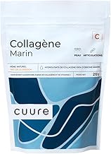 Collagène Marin Hydrolysé Naticol® type 1, 2 & 3 + Vitamine C en Poudre - CUURE - Peptides Brevetés - Dosage Optimal 6g par Portion - [210g] - Peau & Articulations - Fabriqué en France