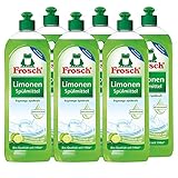 6x Frosch Spülmittel 750 ml mit fettlösenden Limonen-Extrakten