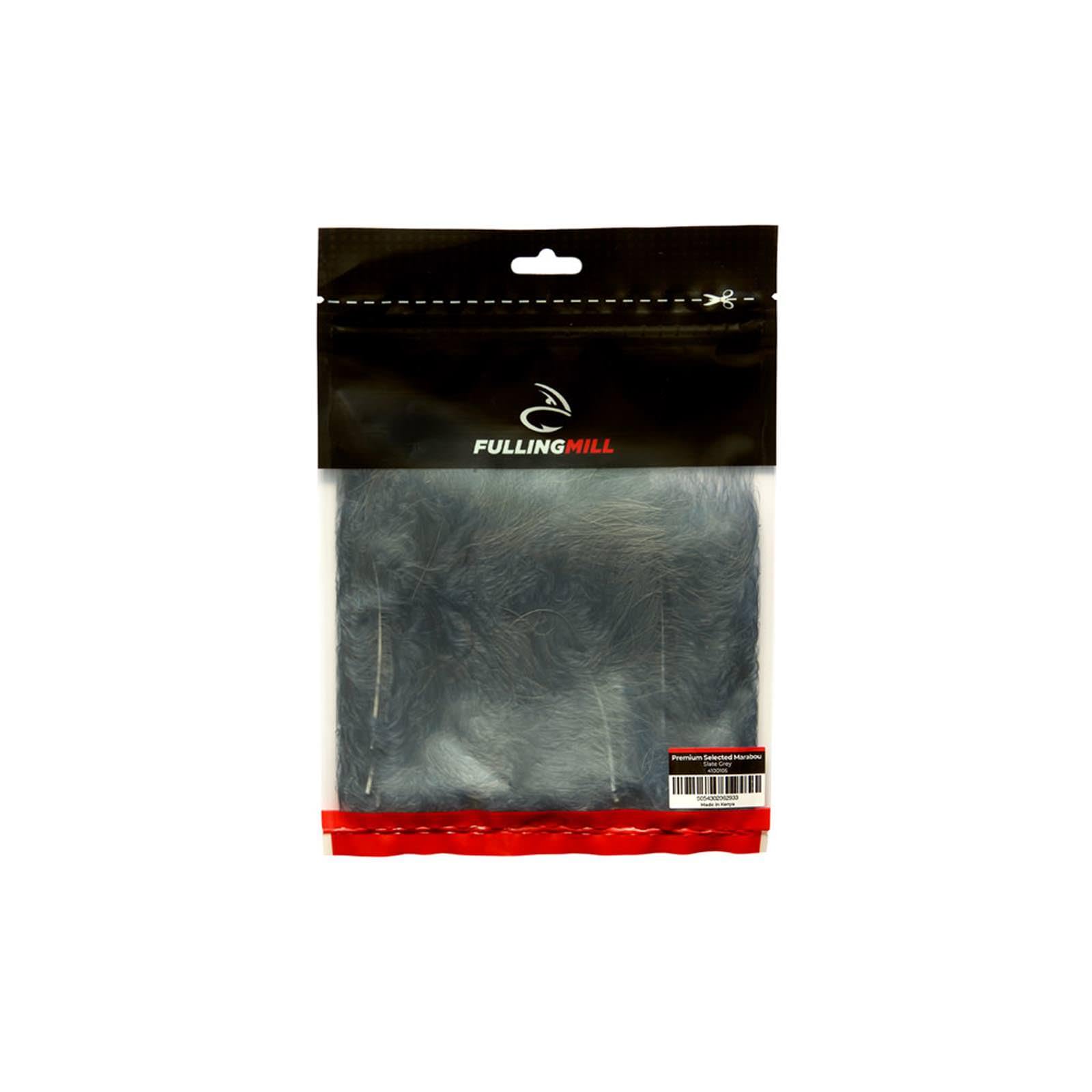 Fulling Mill Premium Marabou Blood Feathers (Slate Gray)