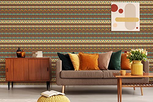 Image of Amazon Brand - Solimo PVC Self-Adhesive Wallpaper, Traditional Design, 41cm x 4.56m