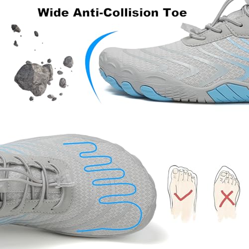 Barefoot Shoes for Women Men - Non-Slip Healthy Grounded Footwear, Breathable Fashion Trail Running Wide Toe Zero Drop3