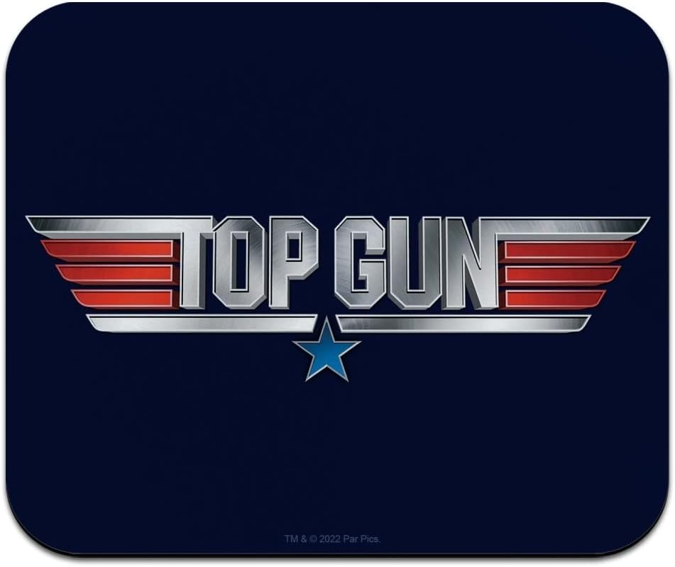 Top Gun Rendered Logo Low Profile Thin Mouse Pad Mousepad