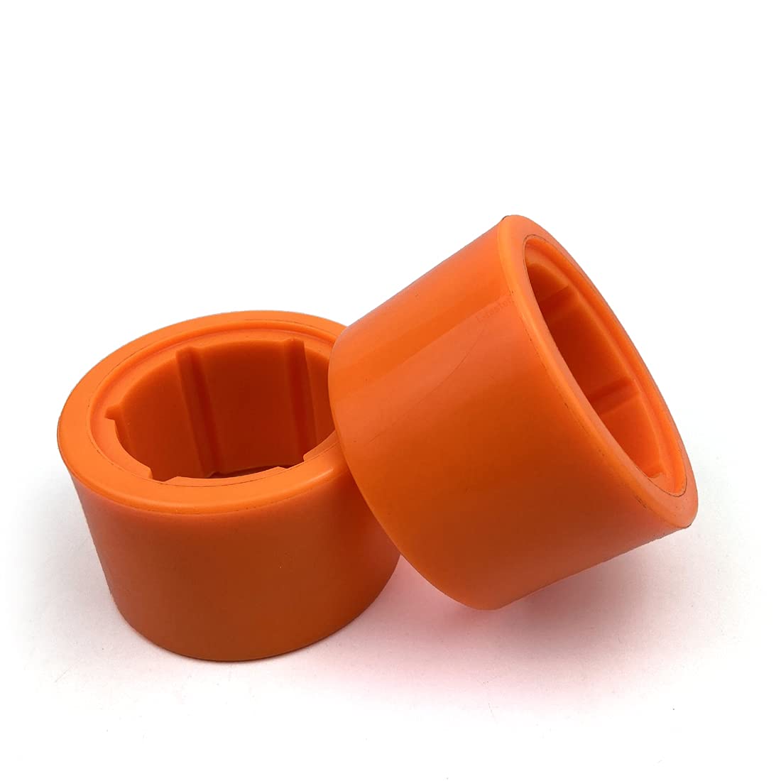 L-faster Lot de 2 pneus de rechange pour roues de moteur de skateboard Orange 90 mm