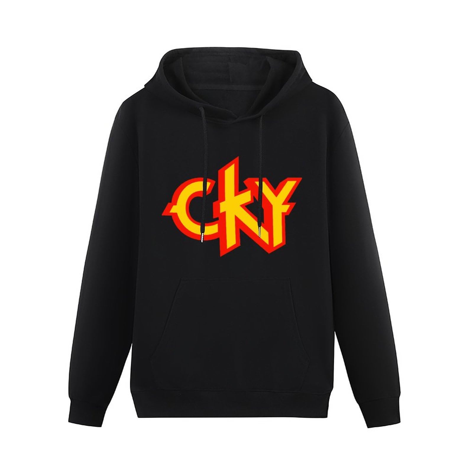 BASLIL TOAST brunch Men Long Sleeve Printed Hoodies Cky LogoMen's Hoody Sweatershirt Black XXL