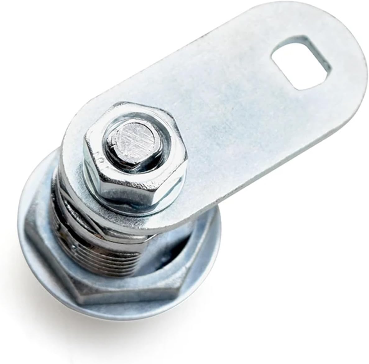 XK201 Zinc Alloy High Security Quarter Turn Latch Double Bit Cabinet Triangle Cam Lock for Recydling Bin 1Pcs(XK201-23)