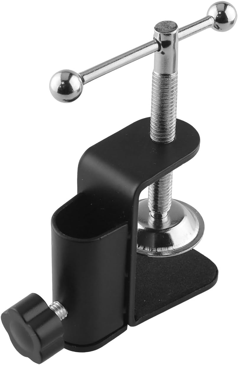 Metal Desktop Fixed Cantilever Bracket C-Type Clamp Table Lamp Adjustable Universal Bracket Replacement for Swing Arm Desk Lamp Microphone Stand Lighting Aromatherapy Device Accessories Base