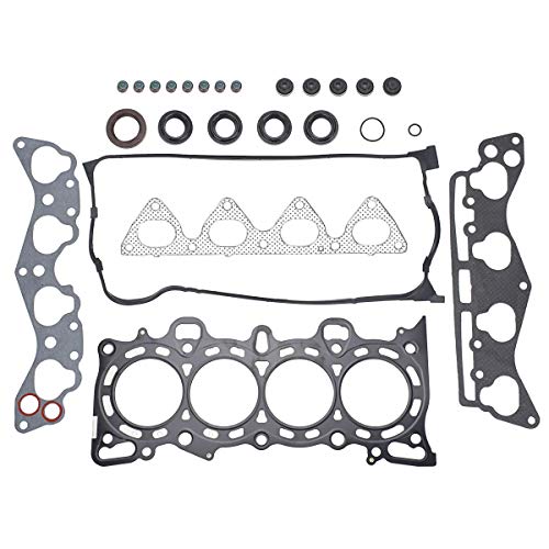 PUENGSI Cylinder Head Gasket Set & Head Bolt Kit Compatible with 1996-2000 Honda Civic Del Sol 1.6L HS1400HBSI Engine Replacement Gaskets Kit
