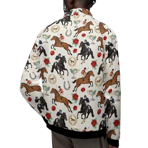 Image of Men's Lightweight Jackets Casual Full Zip Fleece Jacket Men Coats Fashion Long Sleeve Sweatshirt