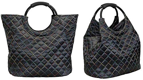 Preisvergleich Produktbild KoTaRu Einkaufstasche Tunis Tasche Korb Schwarz 40 Liter