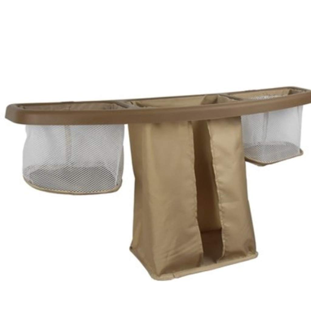 Bolsa de pañales de noche lavable con multibolsillos y fijación estable para cuna