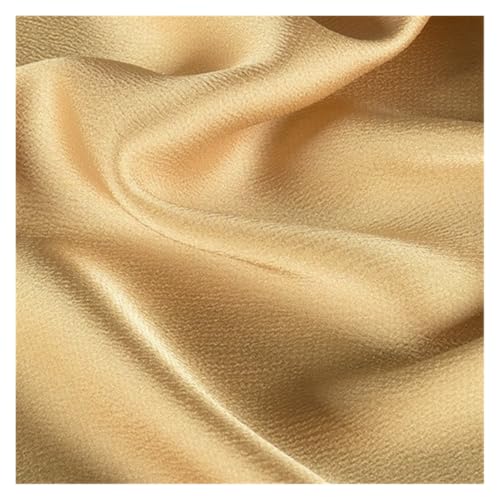 Tissu satin au mètre fin textile doux uni pour robe jupe chemise