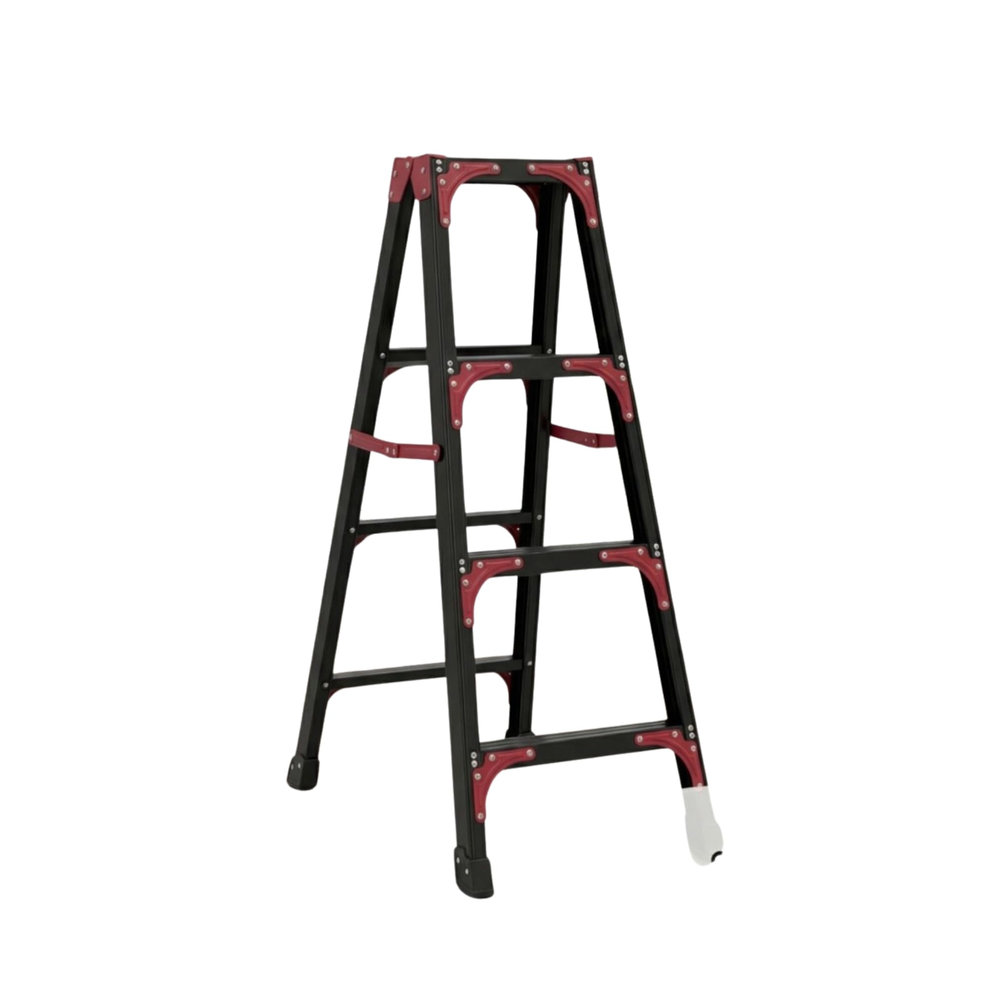 doodad - Peak 4 Step Double Side Foldable Ladder | 150Kg Load | Black | Home & Office Steel Ladder-image-6