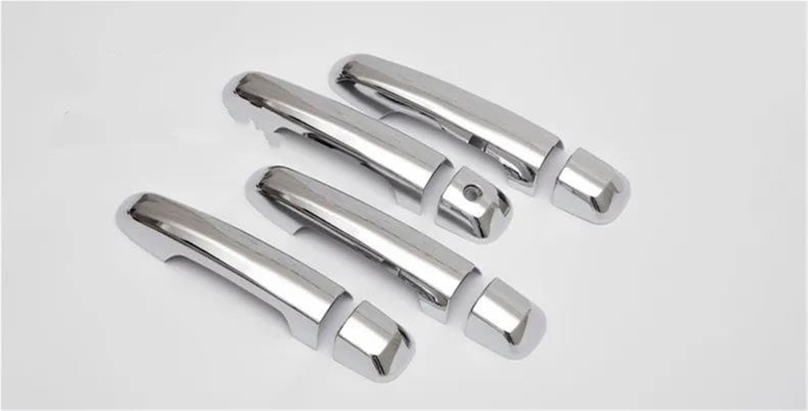 UJNHEQ for Land for Cruiser for Prado J150 2010-2019 LC150 LC200 Chrome Door Handle Cover Trim Set Car Styling(No Sensor)