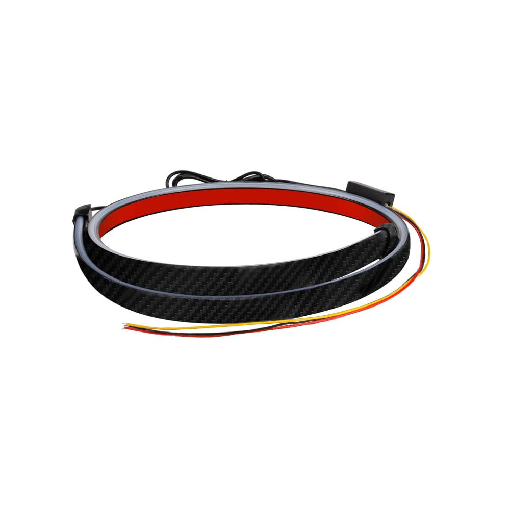 Baceyong Tira de luz de freno LED para el coche trasero, luz de freno del maletero, longitud 125 cm (49 pulgadas)