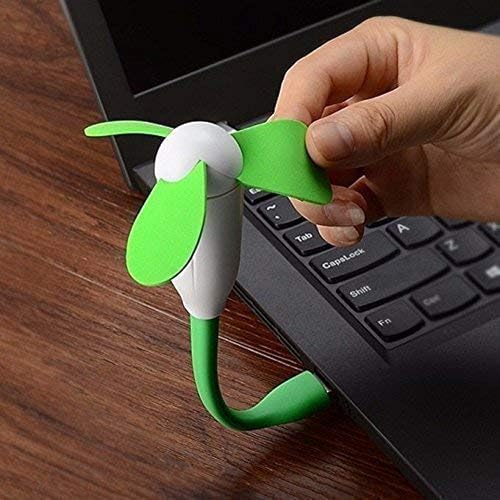 Image of Duxk Portable and Flexible (Three Blade) USB Fan for Smart Phone,Computer,Power Bank (1)