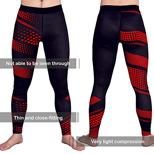 Image of OEBLD Compression Pants Men Thermal Underwear Set Base Layer Dry Tights Gym Running Leggings Long Sleeve Shirt