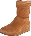 FitFlop Women's Zip Up Crush Suede Boot,Tan,7 M US