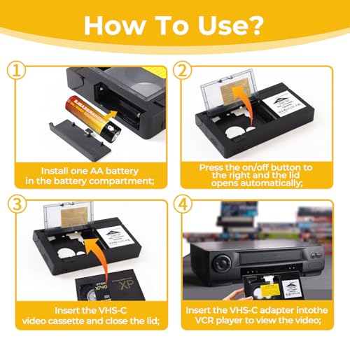 Adaptador de Casete VHS-C a VHS miniatura 3