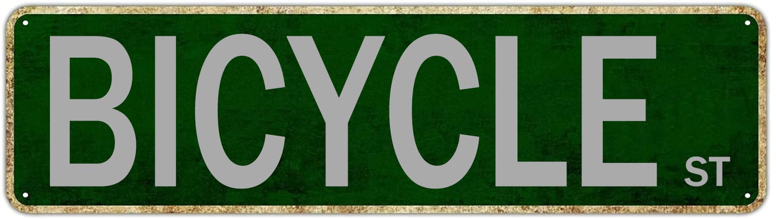 Bicycle St Retro Tin Signs Aluminum Metal Sign Gift for Home Kitchen Garden Wall Yard Coffee Art Plaque Decor 4x16 Inch
