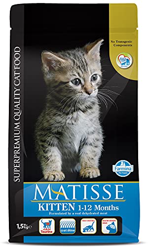 FARMINA Matisse Premium Dry Kitten Pet Food, Chicken Flavor, 1.5-kg