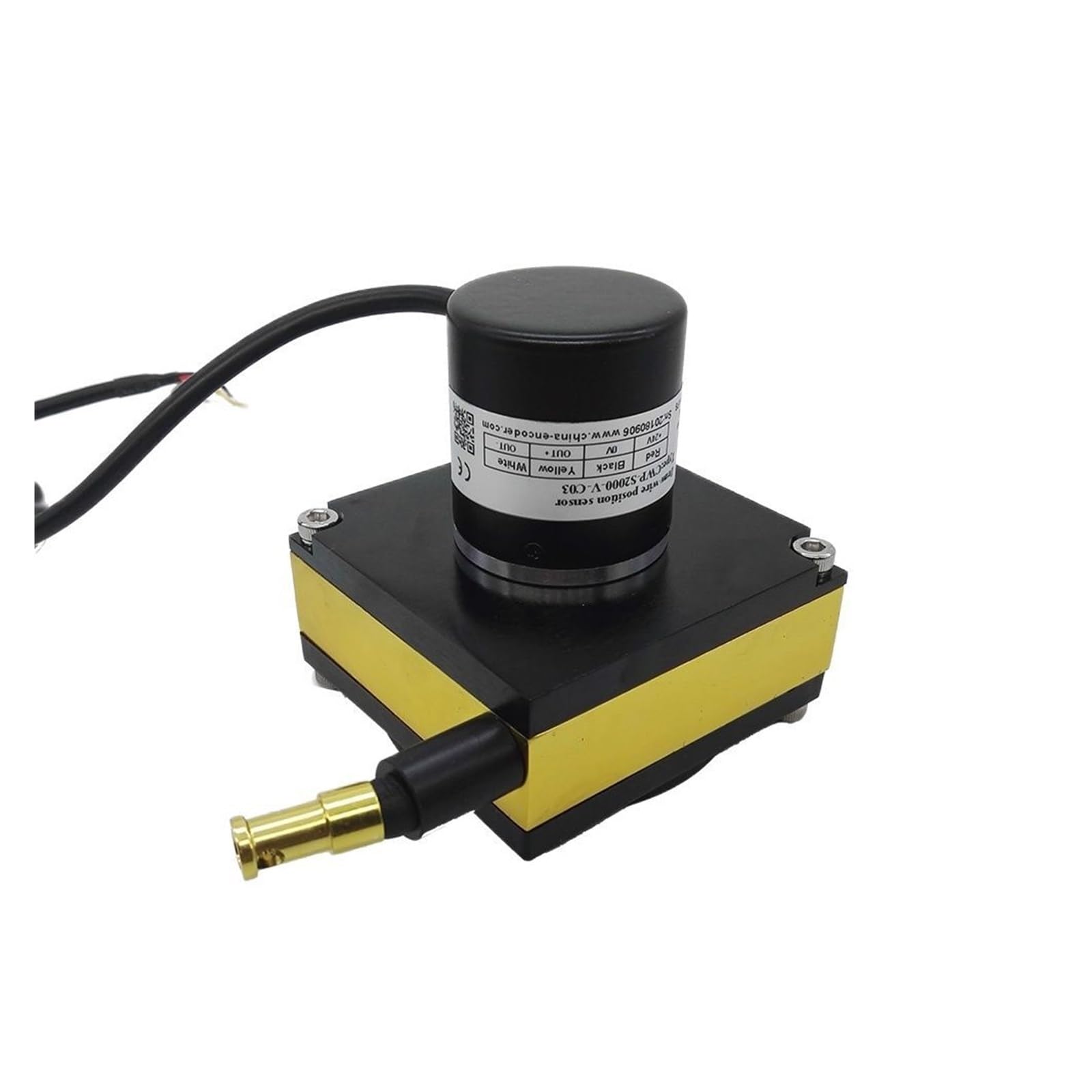 lineare wegsensoren Kleiner linearer Positionssensor, Positionswandler, lineares Potentiometer 1500 mm mit verschiedenen Ausgangssignalen zur Auswahl (Color : 0-5V)