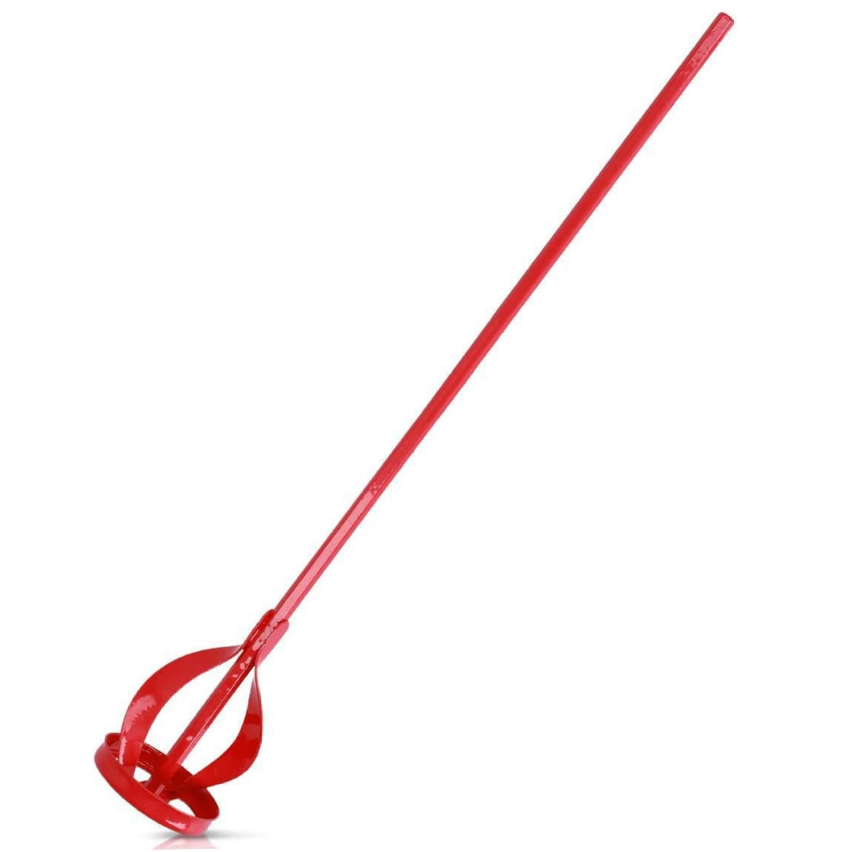 Dagllgew Red Cement Mixer, 16X3 Inch Steel Paint Mixer With Spiral Design, Easy To Clean Drill Attachments For Mud, Rubber Mold Compound, Homemade Cleaner, Soap Paint For Drill Cement For