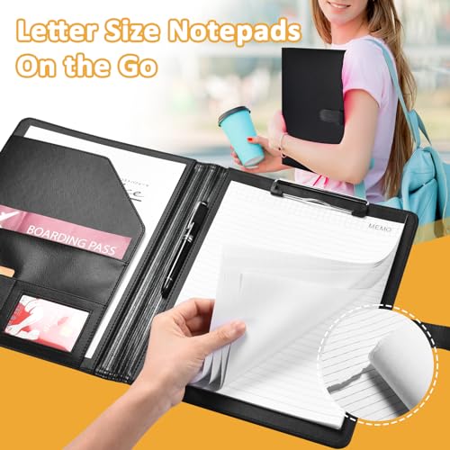 Image of Padfolio Portfolio Clipboard Folder Pacific Mailer Resume Portfolio Folder Legal Document Organizer Legal Pad Holder for Interview School Business Office Conference