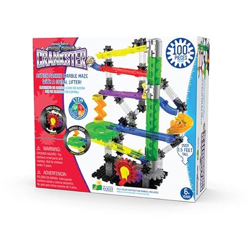 learning journey techno gears - The Learning Journey - Techno Gears - Marble Mania - Crankster 3.0 100+ Pieces - Kid Toys & Gifts for Boys & Girls Ages 6 Years and Up - Award Winning Toy - STEM