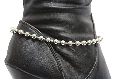 Tfj Women Western Fashion Jewelry Boot Chain Bracelet Silver Links Classic Bling Shoe Charm #TOP1