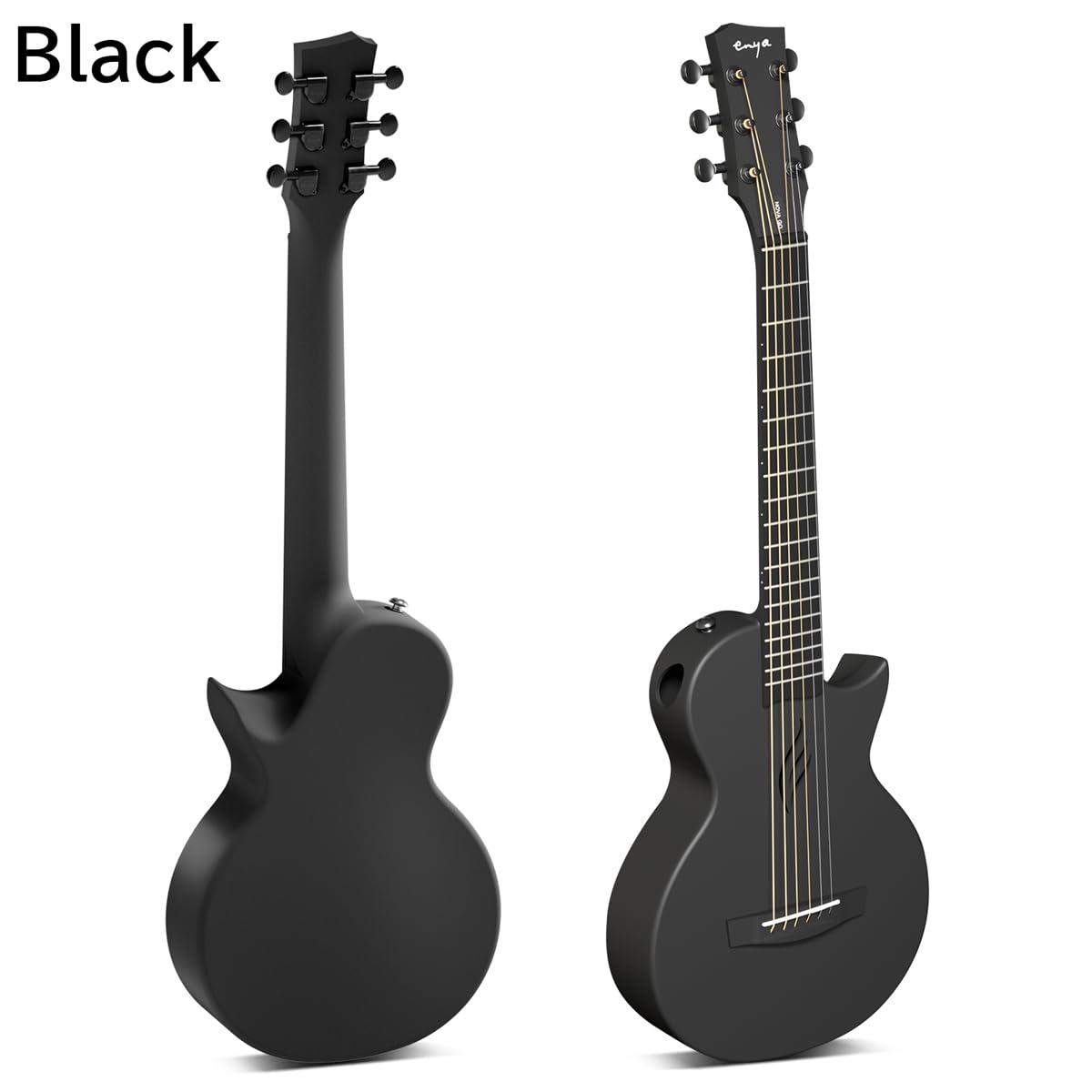 Enya エンヤ　ギター　マットブラック エレキギター ギターケース付き　黒 Enya エンヤ ギター マットブラック エレキギター ギターケース