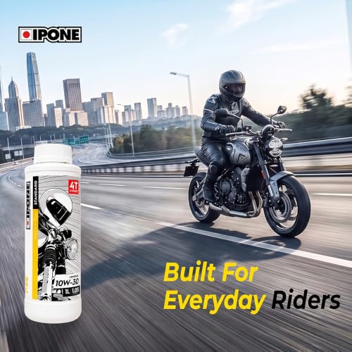 Image of IPONE M4 10W-30 4T-Stroke Motorcycle Engine Oil | API SM | Premium Mineral Motor Oil for Premium Commuters Bikes | 1L