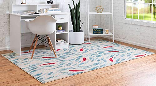 Tapete beige con motivos marinos Unique Loom Positano 3'3" x 5'3" miniatura 2
