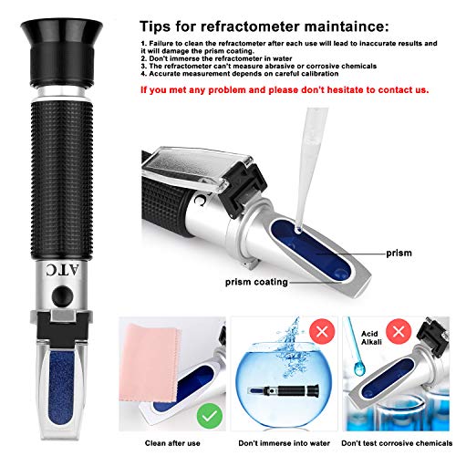 Aquariums Salinity Refractometer for Seawater Marine Fish-Keeping, Dual Scales Specific Gravity Salinity Meter… - Image 8