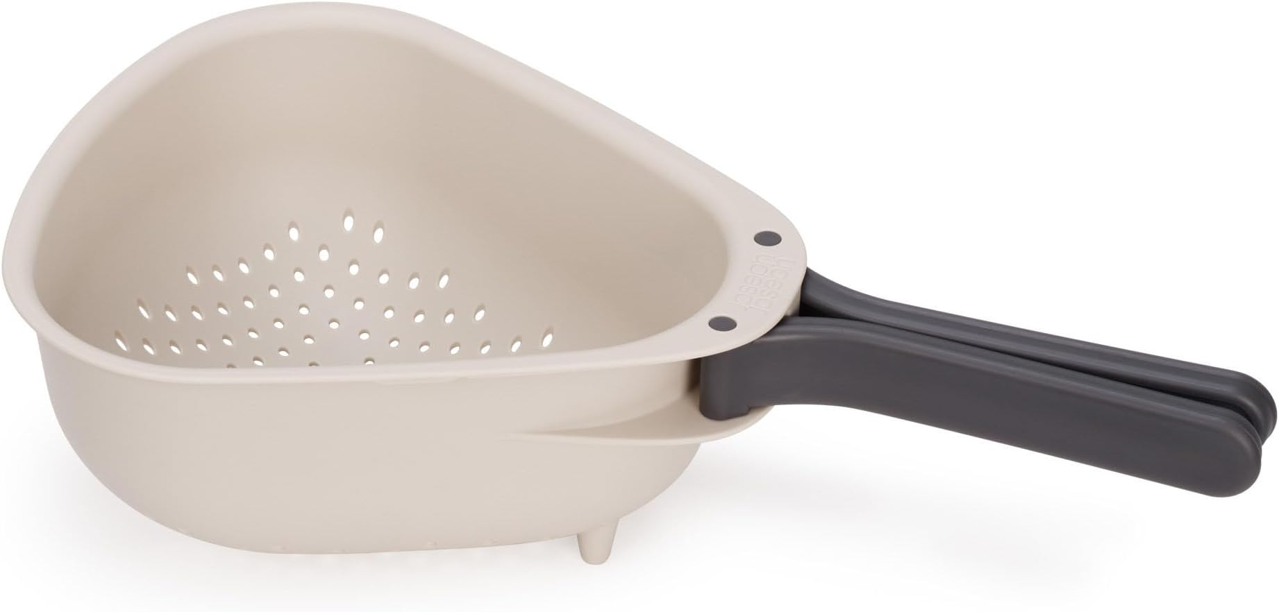 Droplet Compact Colander with Folding Handles, Space-Saving Design, Easy-Pour Corners, for Draining Vegetables, Pasta, Fruits