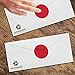 ChromaLabel 2 Inch Round Colored Stickers, Permanent Sticky Dots Color Coding Labels, Ideal Colored Dot Stickers for Arts and Crafts - 500 Sticker Dots per Roll, Red Sticker Labels
