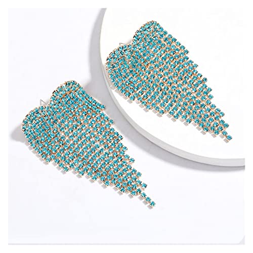 Boucles d'oreilles strass longues pour illuminer vos soirées et tenues chics