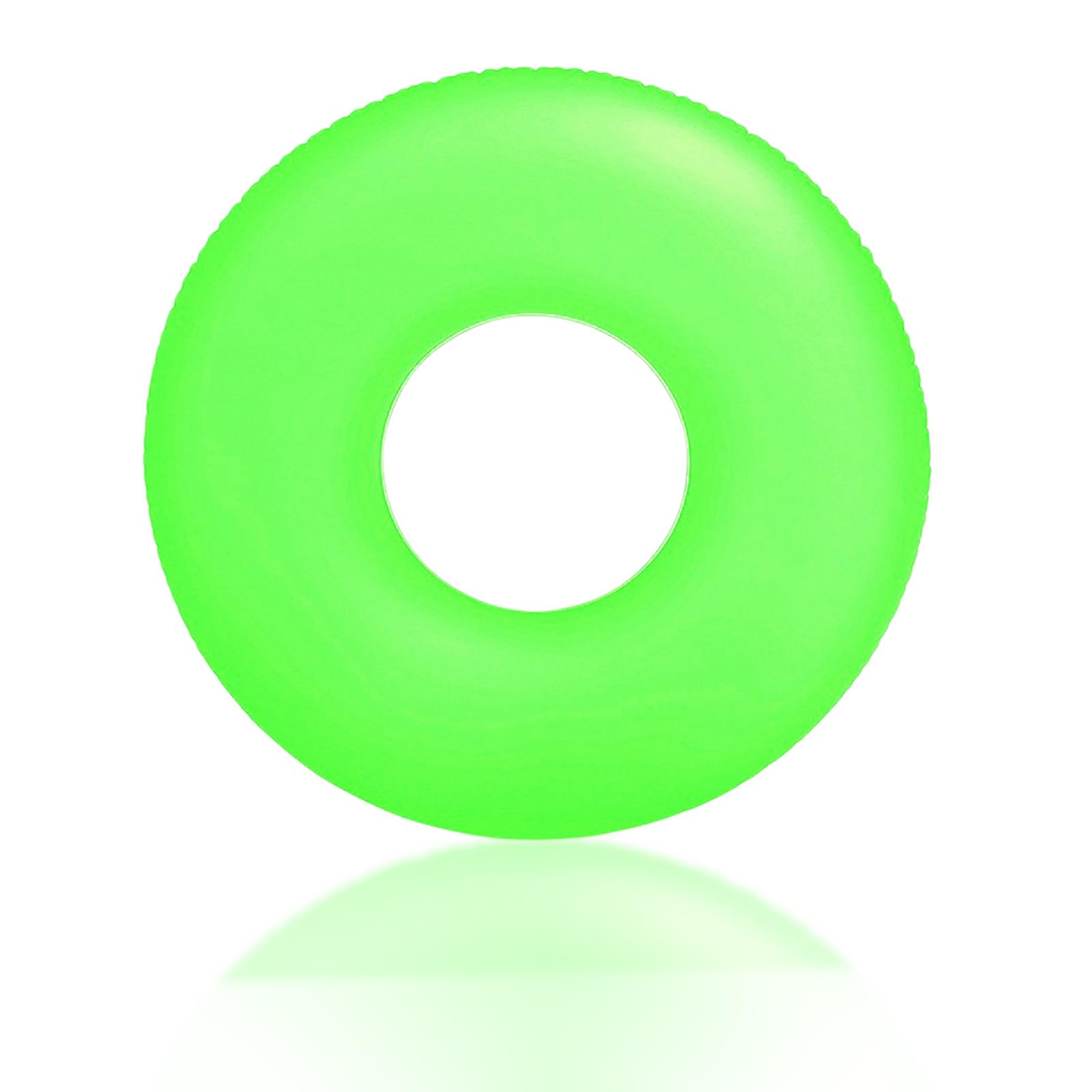 Inflatable Swimming Ring for Adult, Fluorescence Blue Rubber Ring for Pools, Inflatable Pool Floats Water floats for Women Girls Men Boys Summer Beach Swimming Pool Water Party