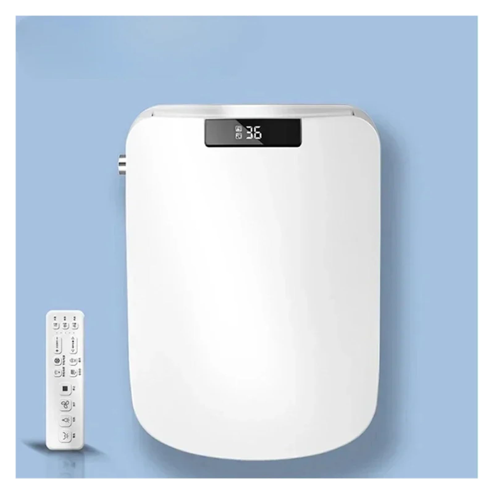 Bidet WC-Sitz, elektronische Heizung, verstellbar, leicht und tragbar, benutzerfreundliches Design, leicht zu reinigen, kompakt für moderne Badezimmer