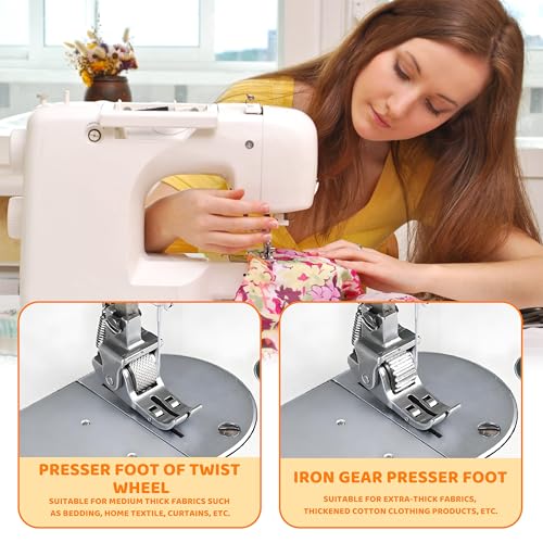 Pie prensatela ajustable para dobladillo enrollado versátil miniatura 5