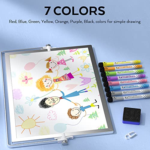 Nicpro Dry Erase Whiteboard, 12 x 16 inch Double Sided Large Magnetic Desktop White Board with Stand, 8 Pens, 1 Eraser, 4 Magnets, Portable White Board Easel for Kids Memo to Do Li image 5