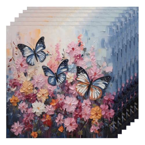 Servilletas de Tela Set de 6 50.5 x 50.5 cm Multicolor miniatura 1