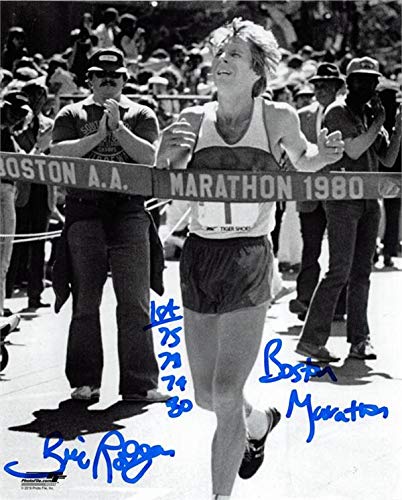 Autograph Warehouse 559821 8 x 10 in. Bill Rodgers Autographed Photo Inscribed Boston Marathon 1st 1975 78 79 80 size image No.J3