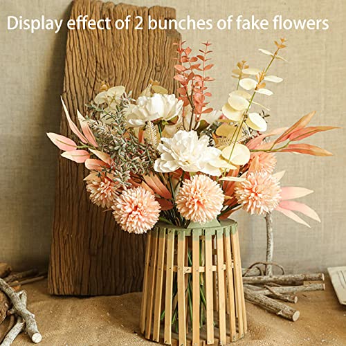 hanlongyu Artificial Flowers Fall Decor Wedding Bouquet, Silk Dandelion Fake Flowers for Dining Table Decor Centerpieces, Wedding Bridal DIY Bouquet Halloween Christmas Home Décor image 5